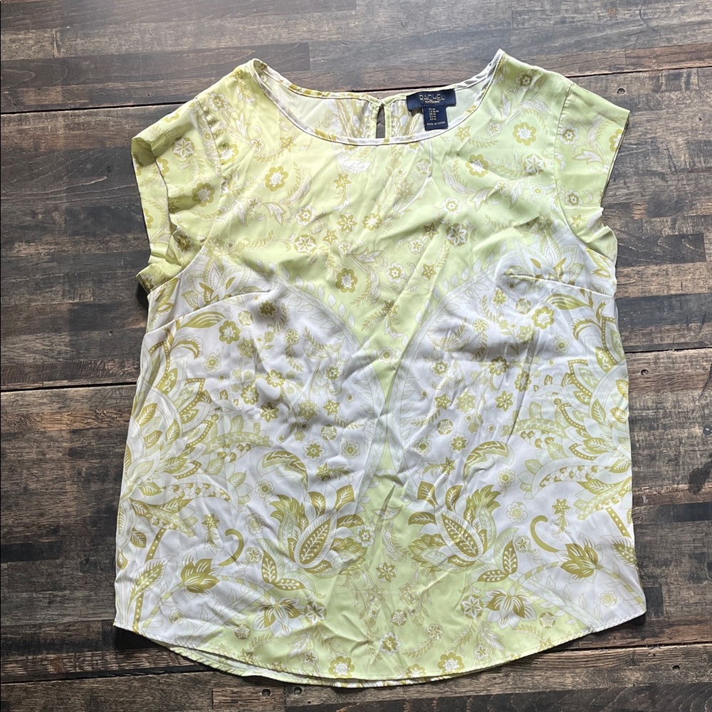 Rachel Yellow and White Floral Blouse